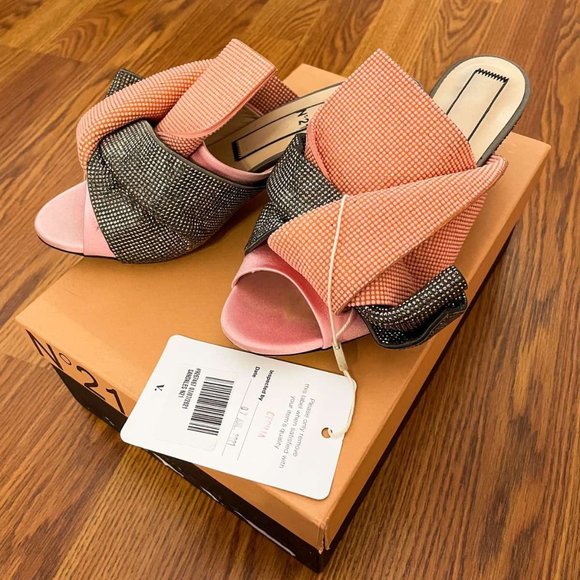 Luxury No 21 Rhinestone Low heels Size 37 - Picture 4 of 5